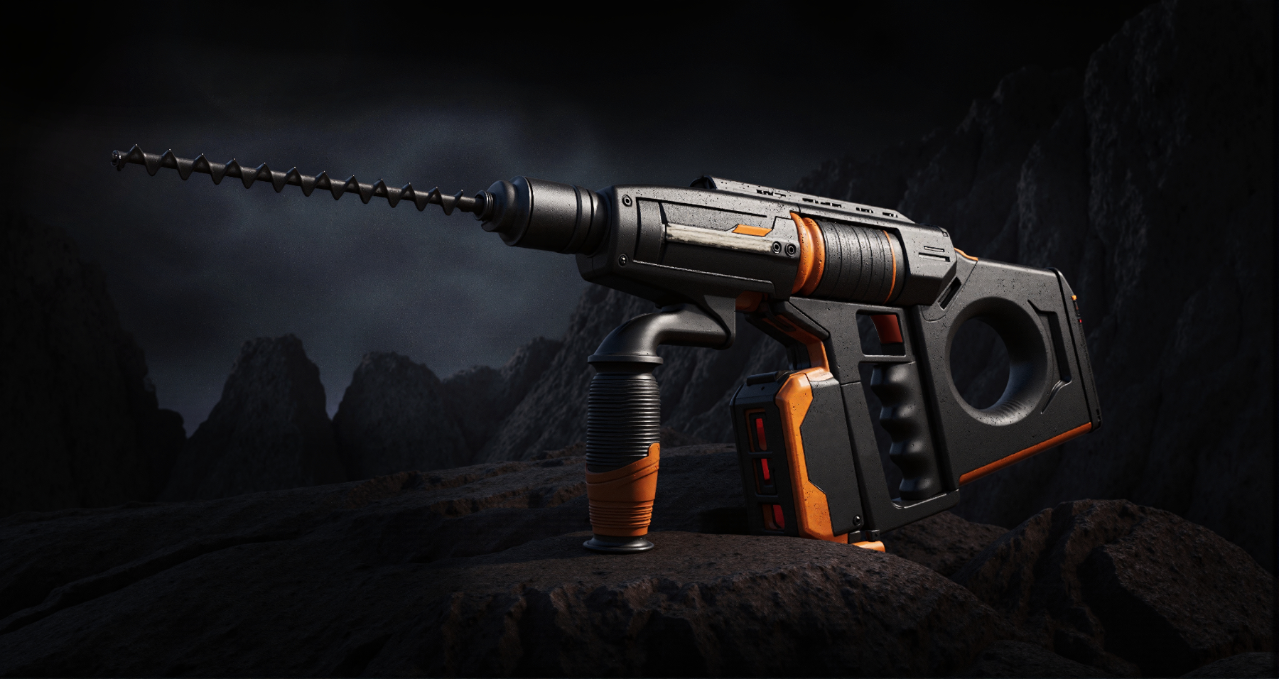 3D-Visualisierung Werkzeug-Setup Naughty Sparrow